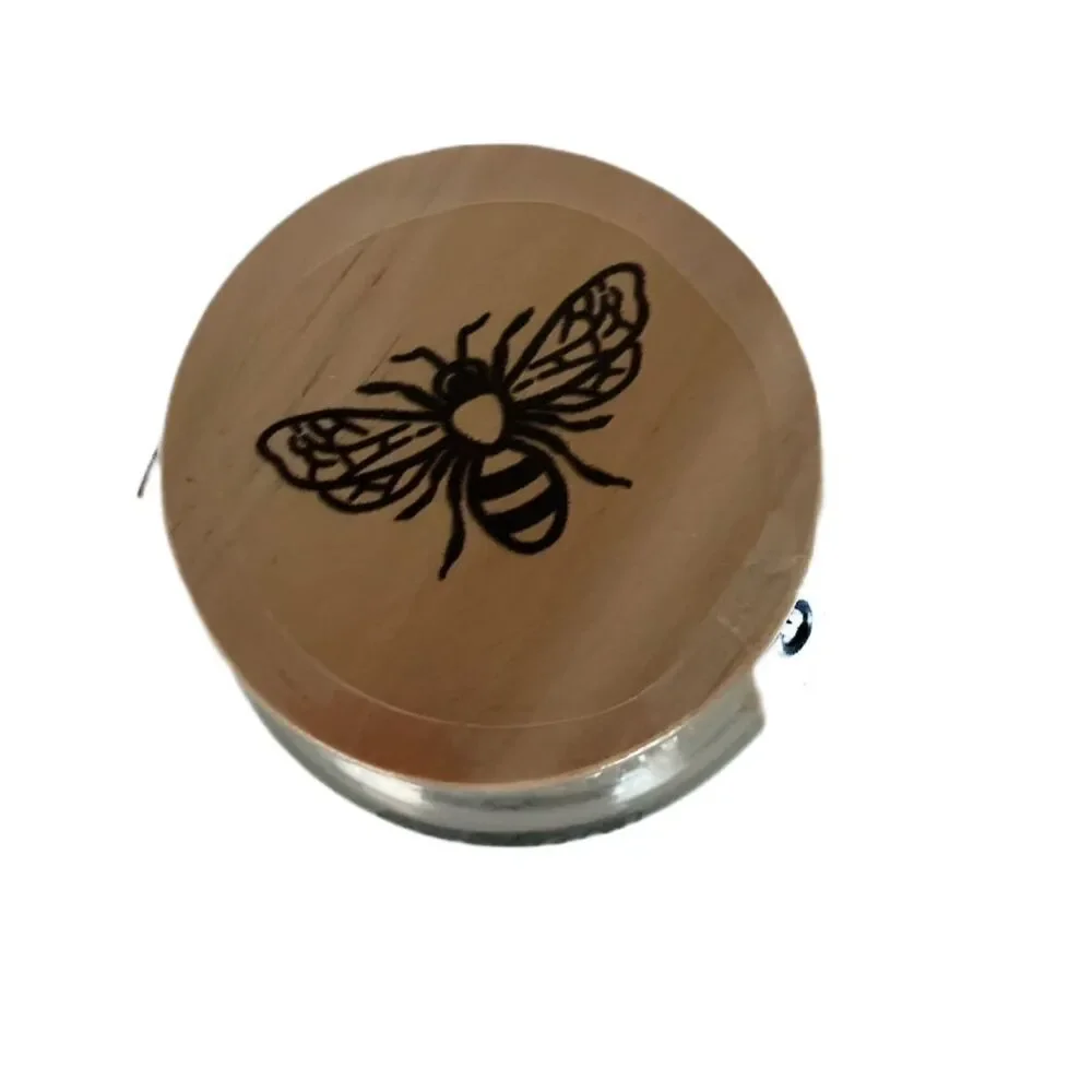 NWT Rae Dunn Bee Brave Jar Glass Canister with 25 Count Spiral Hair Ties